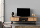 TV Furniture Belinda Black Denhout Melamine 180x50x40 cm