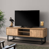 TV Furniture Belinda Black Denhout Melamine 140x50x40 cm