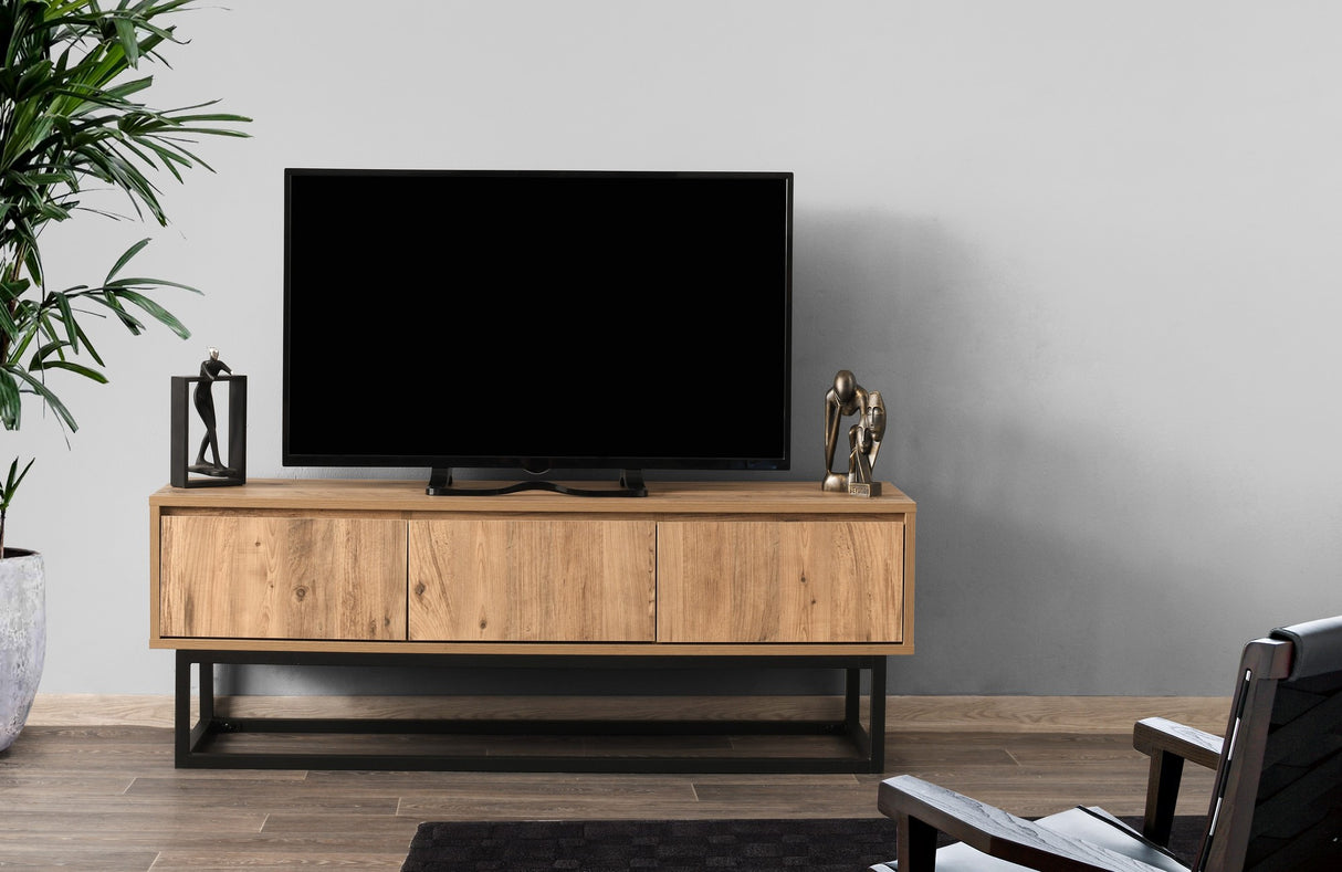 TV furniture tilsim black pine melamine 140x50x40 cm