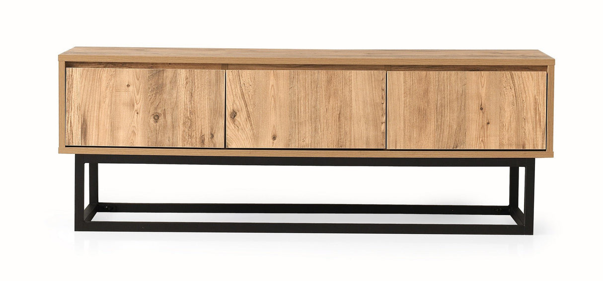 TV furniture tilsim black pine melamine 140x50x40 cm