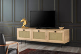 TV furniture alcazar oak melamine 180x60x40 cm