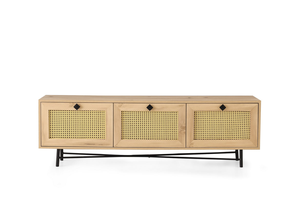 TV furniture alcazar oak melamine 180x60x40 cm