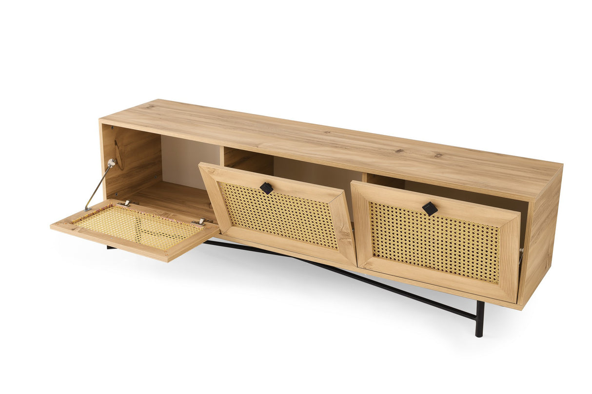 TV furniture alcazar oak melamine 180x60x40 cm