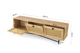 TV furniture alcazar oak melamine 180x60x40 cm