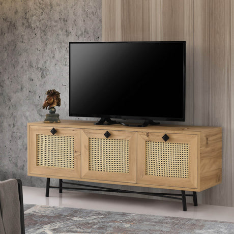 TV cabinet Alcazar Oak Melamine 140x60x40 cm