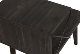 Bedside table cross dark brown melamine 50x55x40 cm