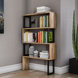 Bookcase Ceylan Walnut Melamine 80x128x22 cm