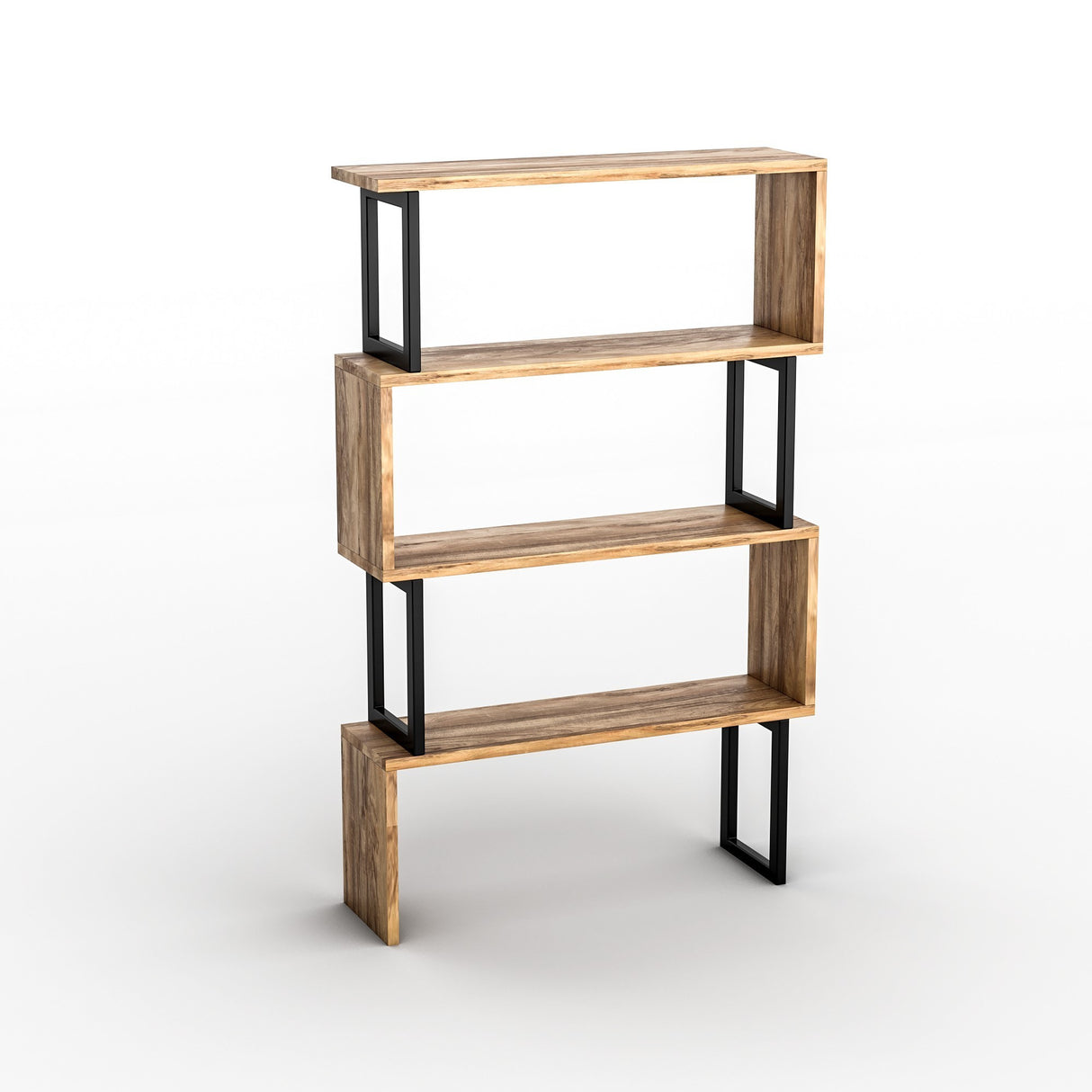 Bookcase Ceylan Walnut Melamine 80x128x22 cm