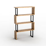 Bookcase Ceylan Walnut Melamine 80x128x22 cm