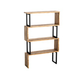 Bookcase Ceylan Walnut Melamine 80x128x22 cm