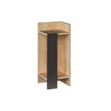 Bedside table on the right Elos oak anthracite melamine 25x60x27 cm