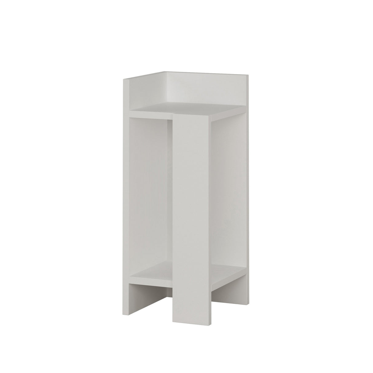 Bedside table on the left Elos white melamine 25x60x27 cm