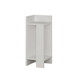 Bedside table on the left Elos white melamine 25x60x27 cm