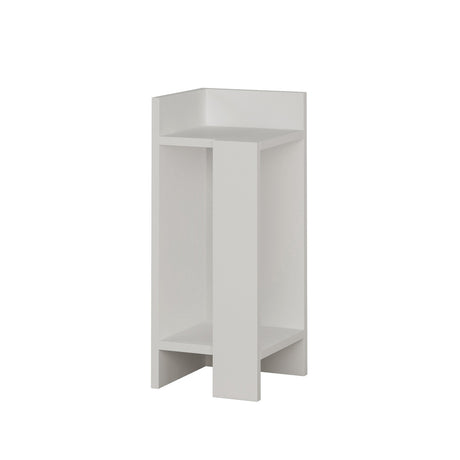 Bedside table on the left Elos white melamine 25x60x27 cm