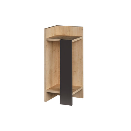 Bedside table on the left Elos oak anthracite melamine 25x60x27 cm