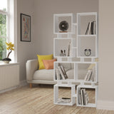 Bookcase Rail White Melamine 79x166.5x24 cm