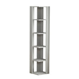 Bookcase Nati White Melamine 34X161X34 CM