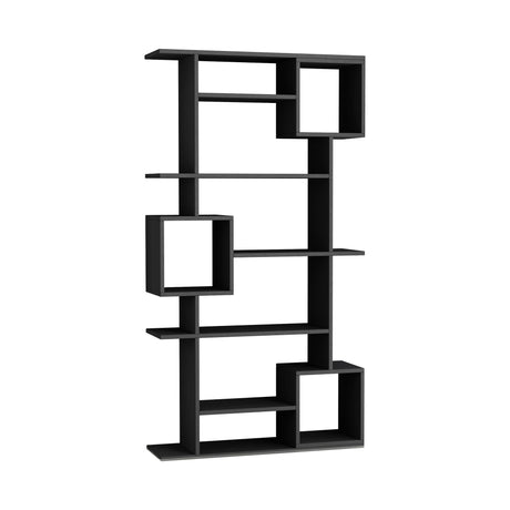 Bookcase soto anthracite melamine 92x173x28 cm