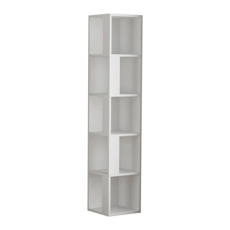 Bookcase piano white melamine 34x161x34 cm