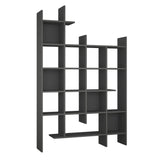 Bookcase for mancid anthracite melamine 122x188x25.5 cm