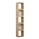 Bookcase multi oak white melamine 32x167x22 cm