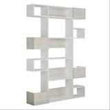 Bookcase niho white melamine 120x171x20 cm