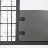 Wardrobe Furniture Coat Rack Anthracite Melamine Novad - With Shelves 