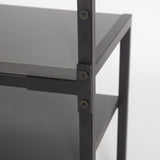 Wardrobe Furniture Coat Rack Anthracite Melamine Novad - With Shelves 