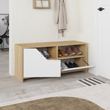 Shoe cabinet Nexus Eik White Melamine 105x47x37 cm