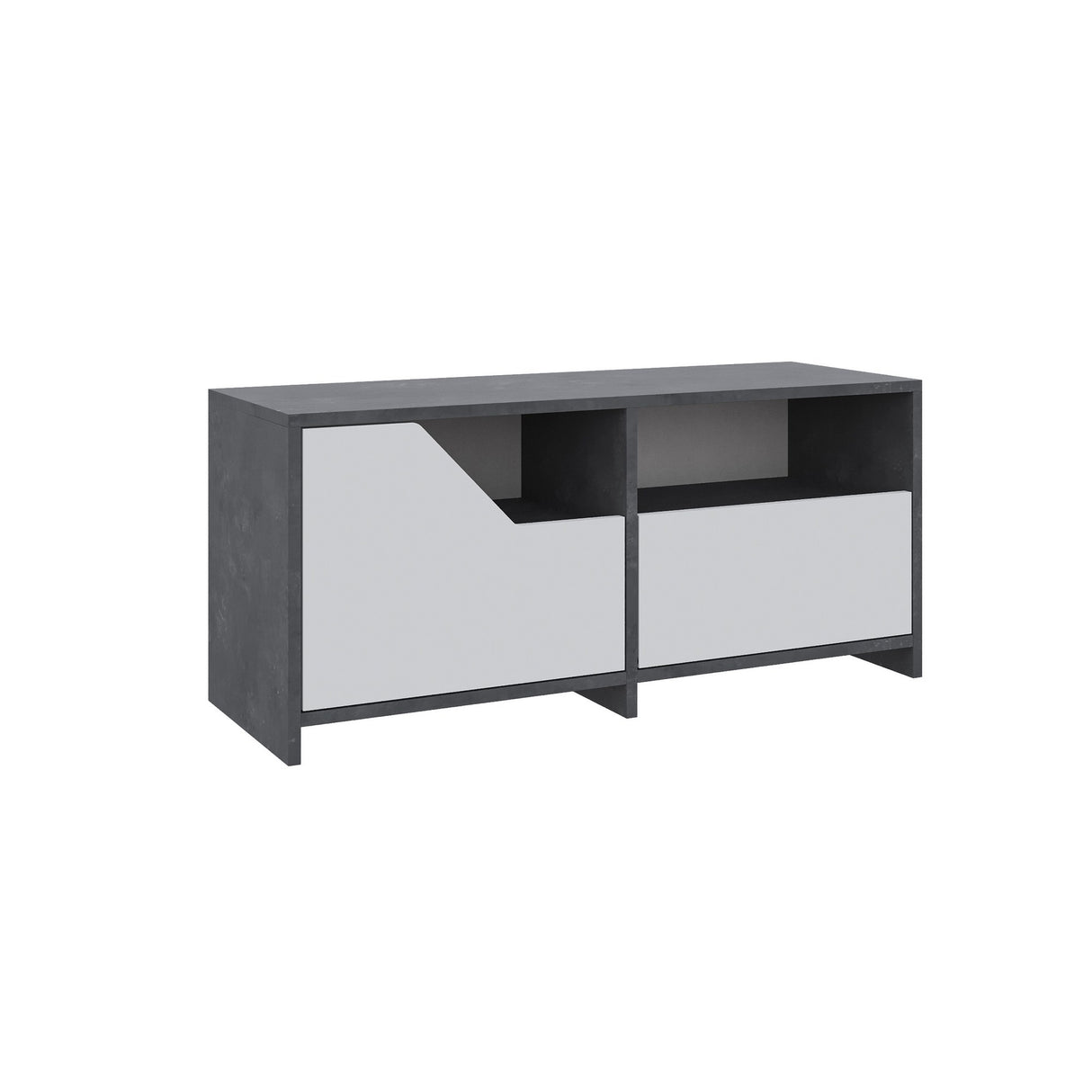 Shoe cabinet Nexus Gray White Melamine 105x47x37 cm