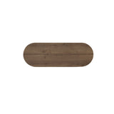 Coat Rack Oval 6-Hook - Hitit - 84x29 cm - With Compartment 
