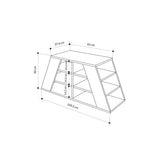 Shoe cabinet Pyramid Naturel Melamine 105.5x50x37.5 cm