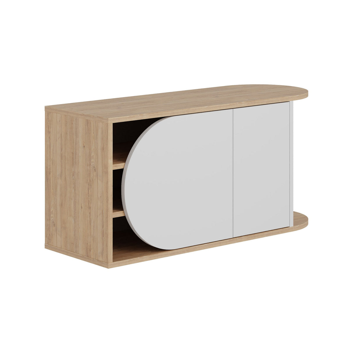 Shoe cabinet Nova Shoe bench oak white melamine 104x50x37 cm