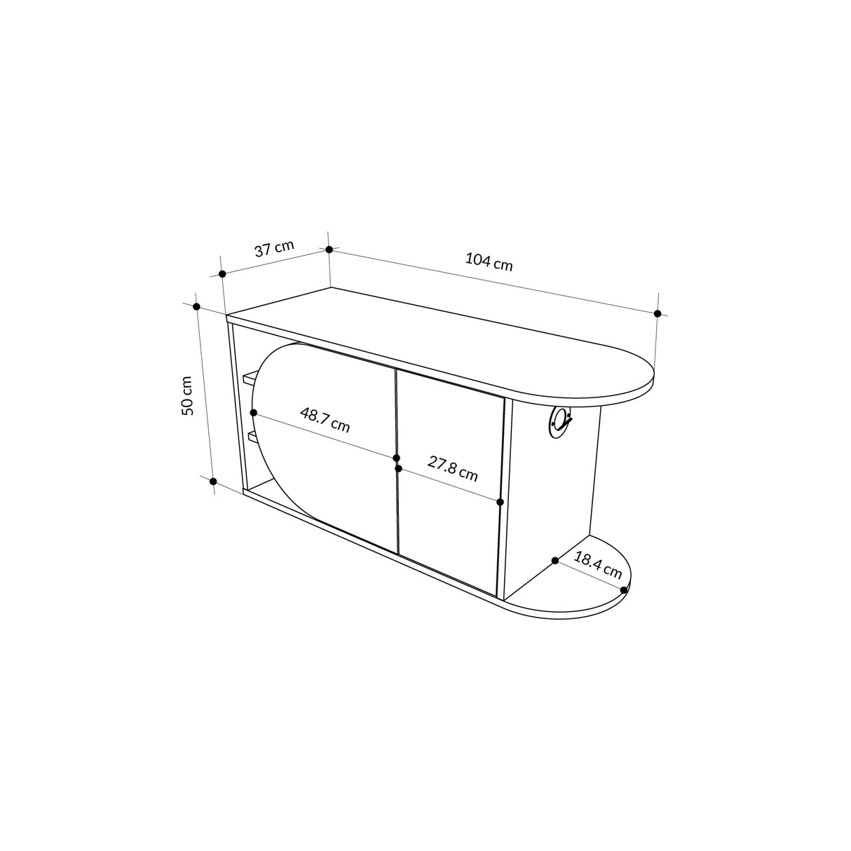 Shoe cabinet Nova Shoe Bench Naturel White Melamine 104x50x37 cm