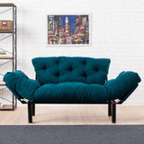 2-seater sofa bed Nitta Petrol blue