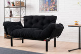 2-seater sofa bed Nitta Black