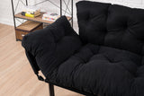 2-seater sofa bed Nitta Black