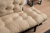 2-seater sofa bed Nitta cream