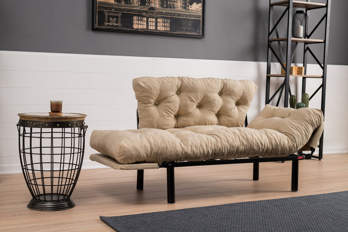 2-seater sofa bed Nitta cream