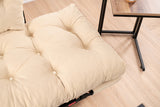 2-seater sofa bed Nitta cream