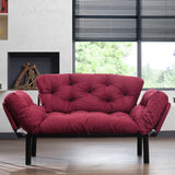 2-seater sofa bed Nitta Maroon