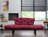 2-seater sofa bed Nitta Maroon