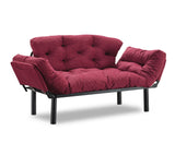 2-seater sofa bed Nitta Maroon