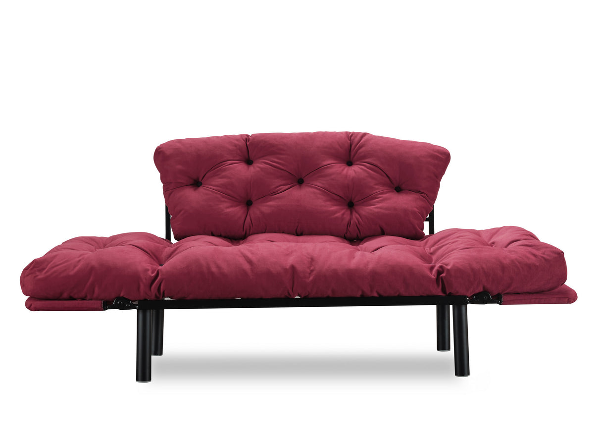 2-seater sofa bed Nitta Maroon