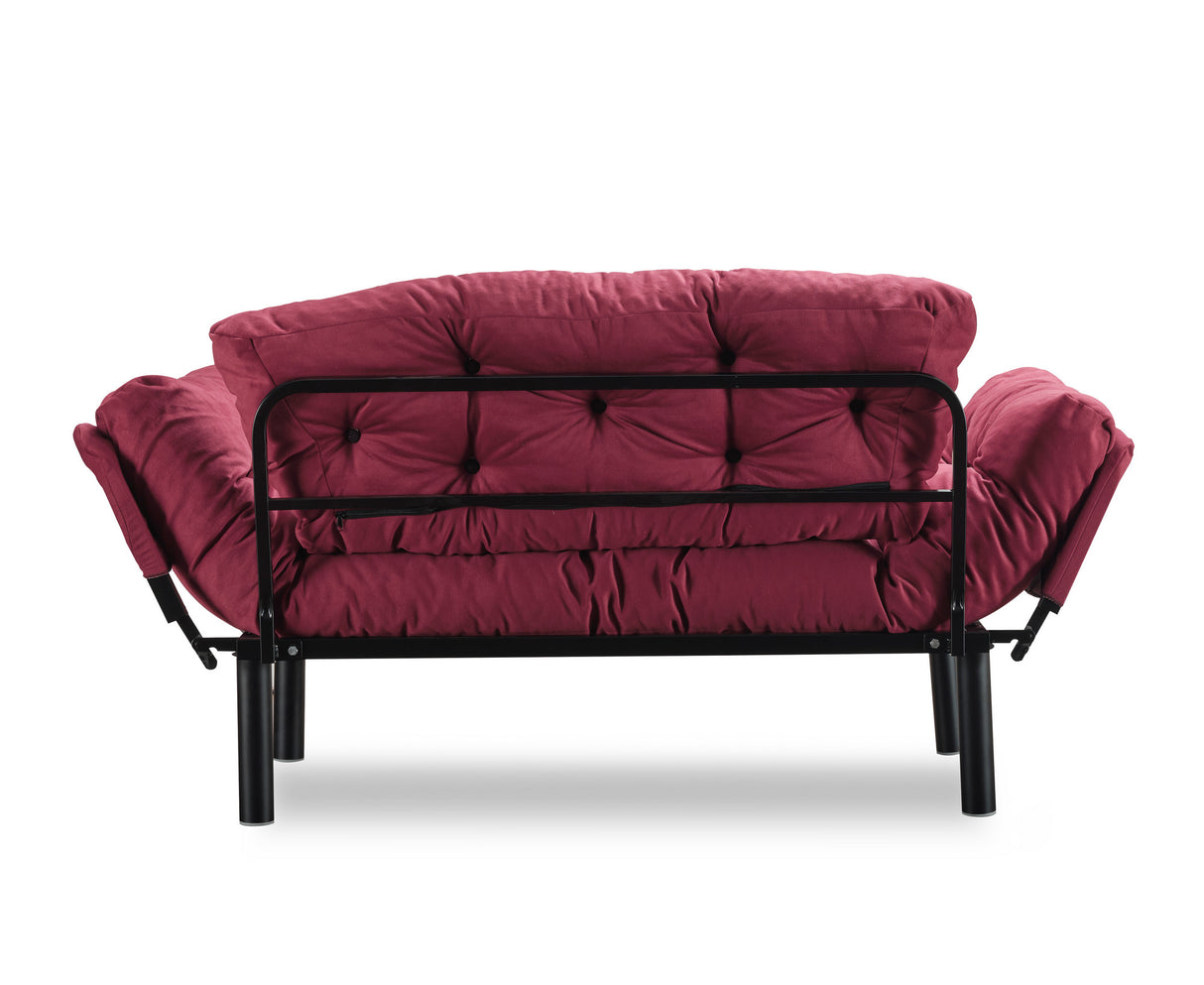 2-seater sofa bed Nitta Maroon