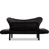 2-seater sofa bed chatto black