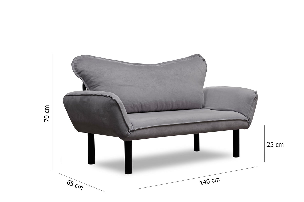 2-seater sofa bed chatto gray