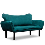 2-seater sofa bed Chatto Petrol blue