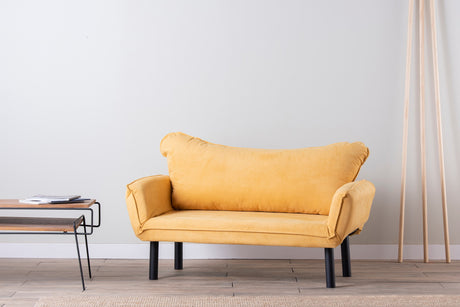 2-seater sofa bed Chatto Mustard