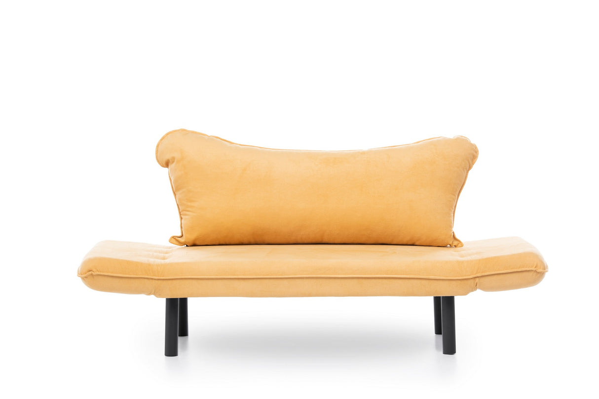 2-seater sofa bed Chatto Mustard